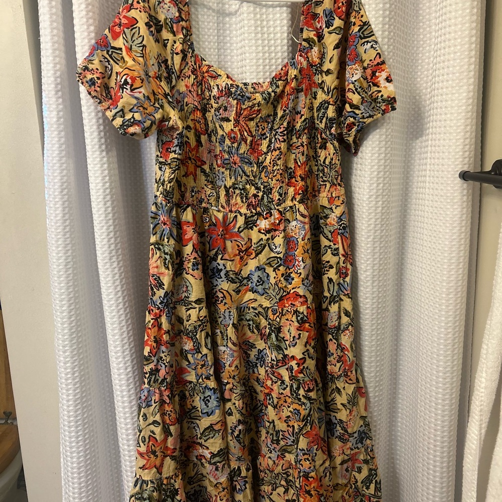 Floral Puff Sleeve Dress
